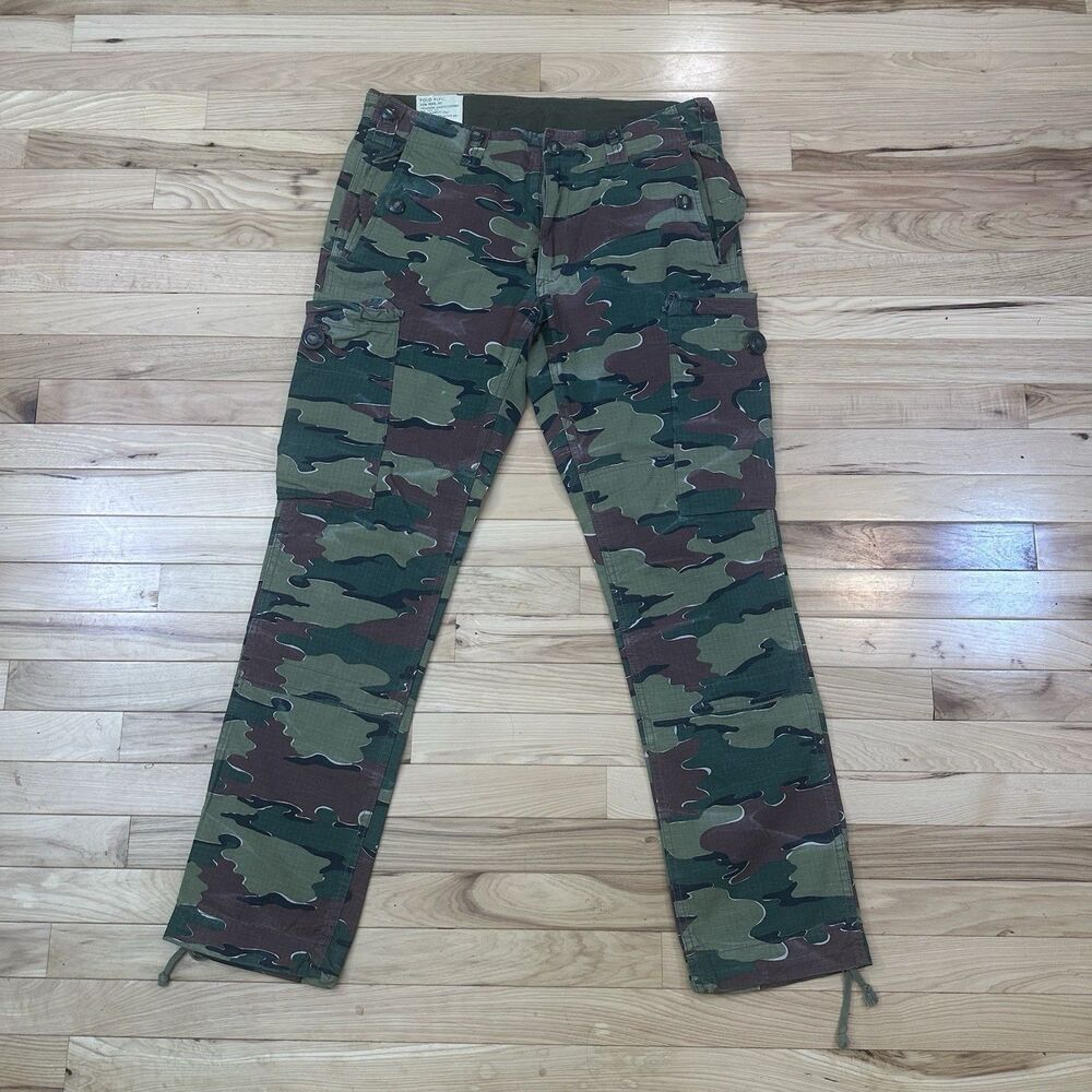 Polo Ralph Lauren Mens 35x32 Trousers Camo Cargo Combat Straight Fit